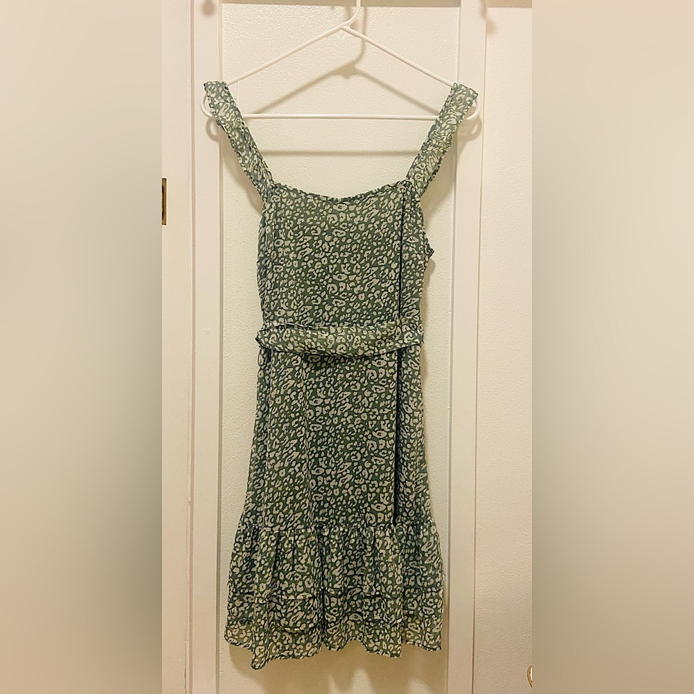 Altar’d State Sage Green Mini Dress
